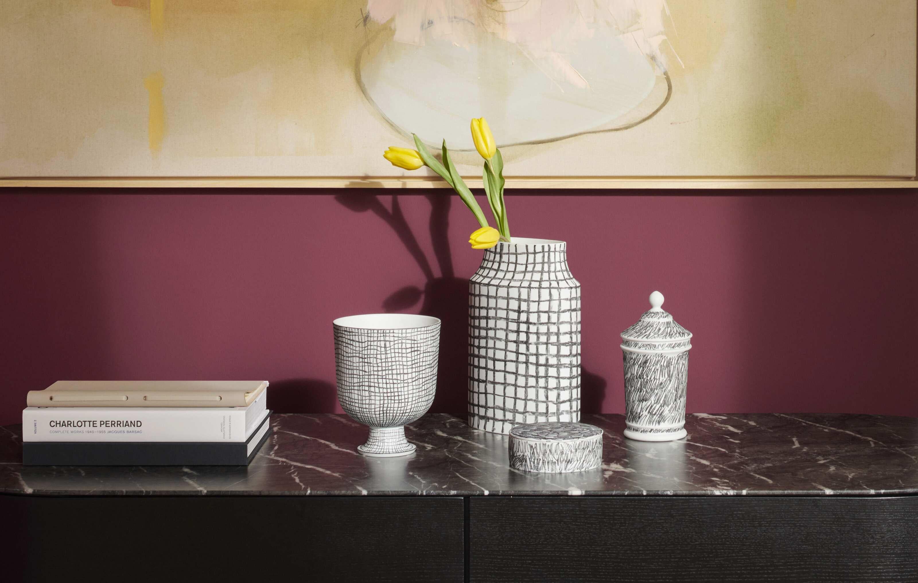 Formafantasma Post Scriptum Cachepot Reticolo Nero Piccolo Vase For Cassina For Sale 1