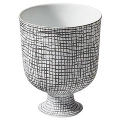 Formafantasma Post Scriptum Cachepot Reticolo Nero Piccolo Jarrón Para Cassina
