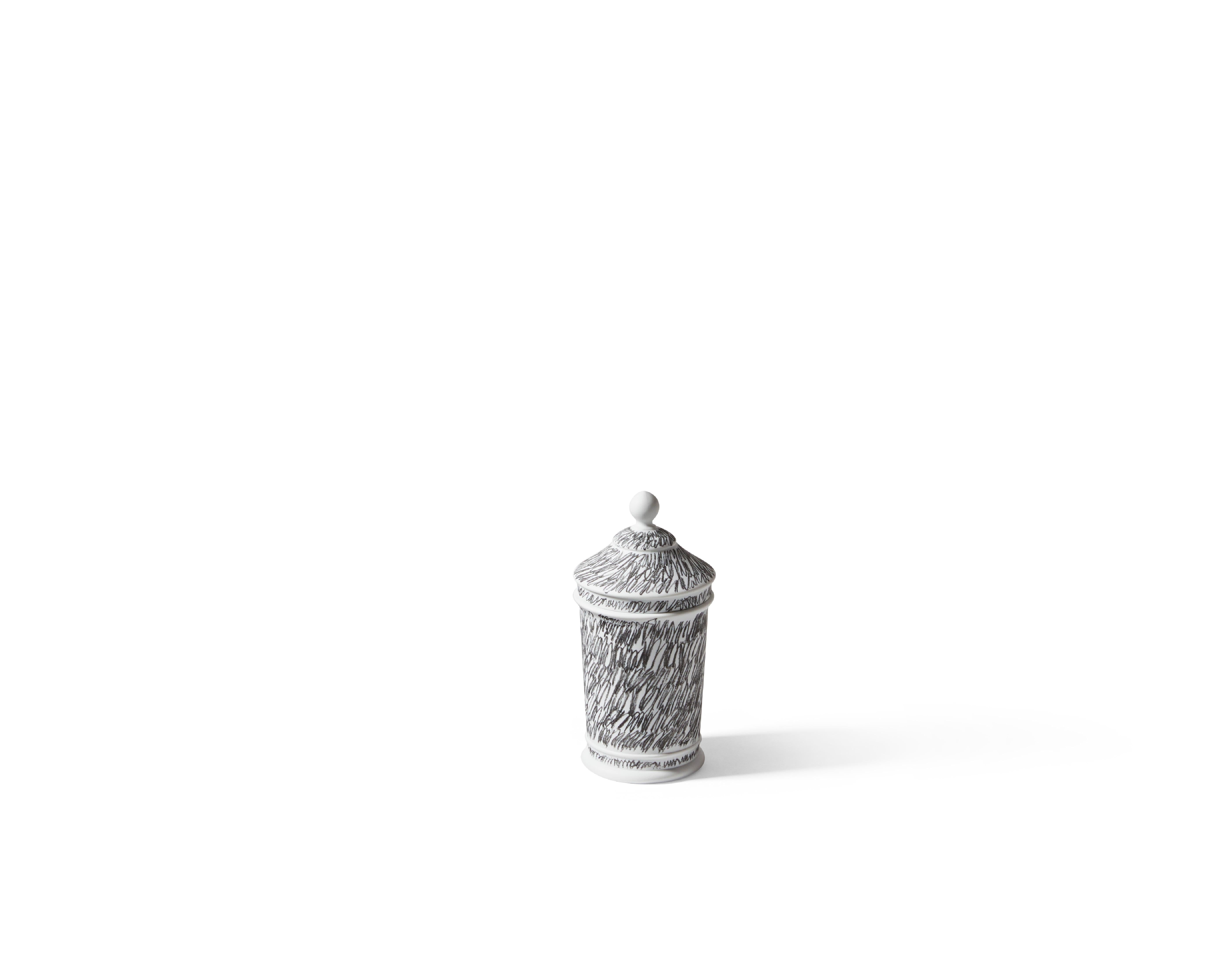 Vaso da farmacia Formafantasma Post Scriptum per Cassina 

NERO SU BIANCO, L'ESPRESSIONE CONTEMPORANEA DEL DESIGN

I disegni di Formafantasma diventano decorazioni sulla porcellana, grazie al know-how, alle capacità e all'esperienza dei maestri