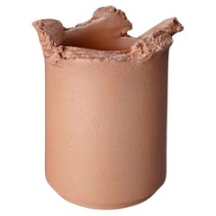 Formafantasma Small Hand-Torn White Ceramic Vase for Bitossi, Italy, 2018