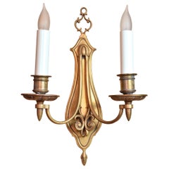 Formal 2 Candle Sconce by Bradley & Hubbard