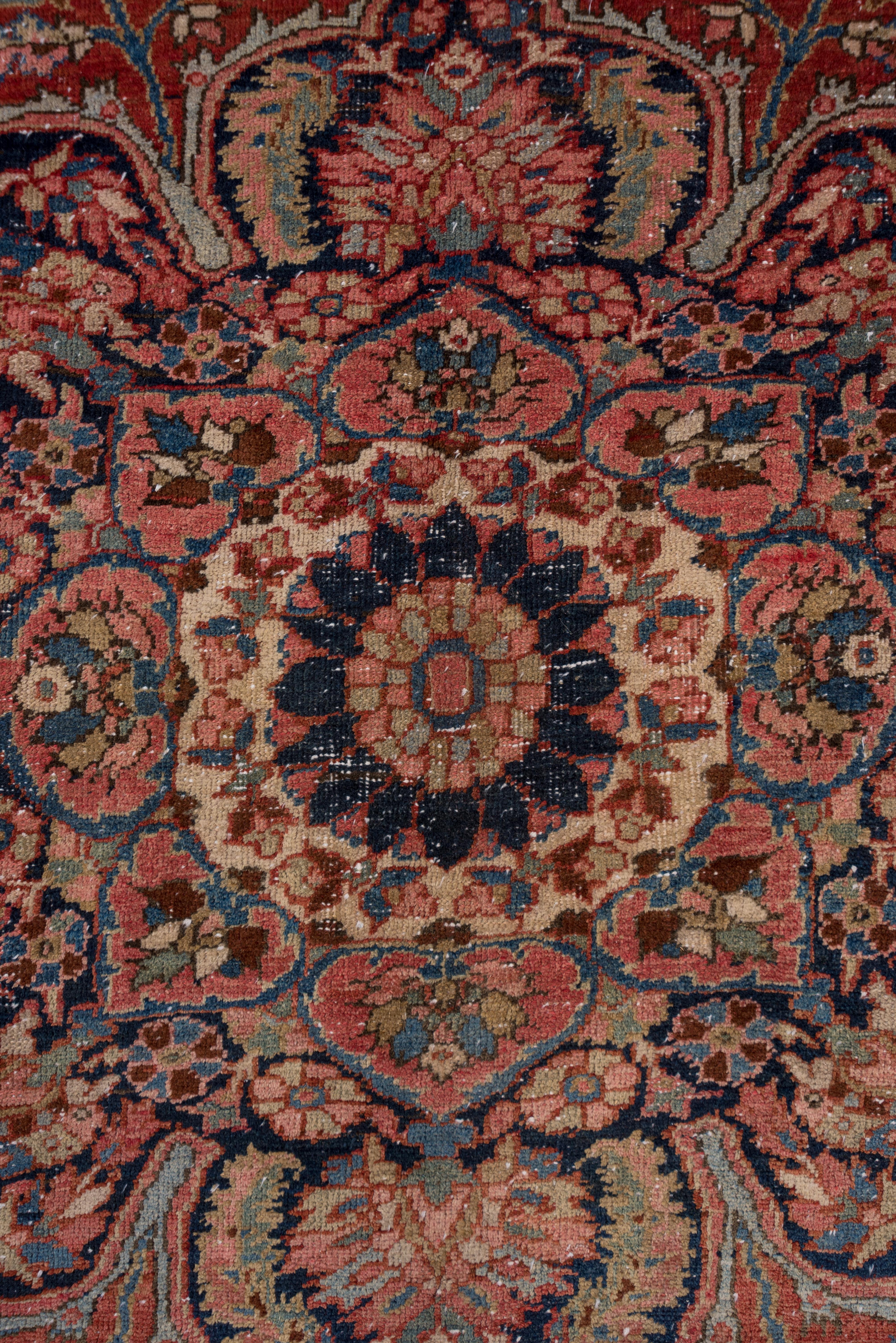 Heriz Serapi Formal and Rustic Antique Heriz Carpet