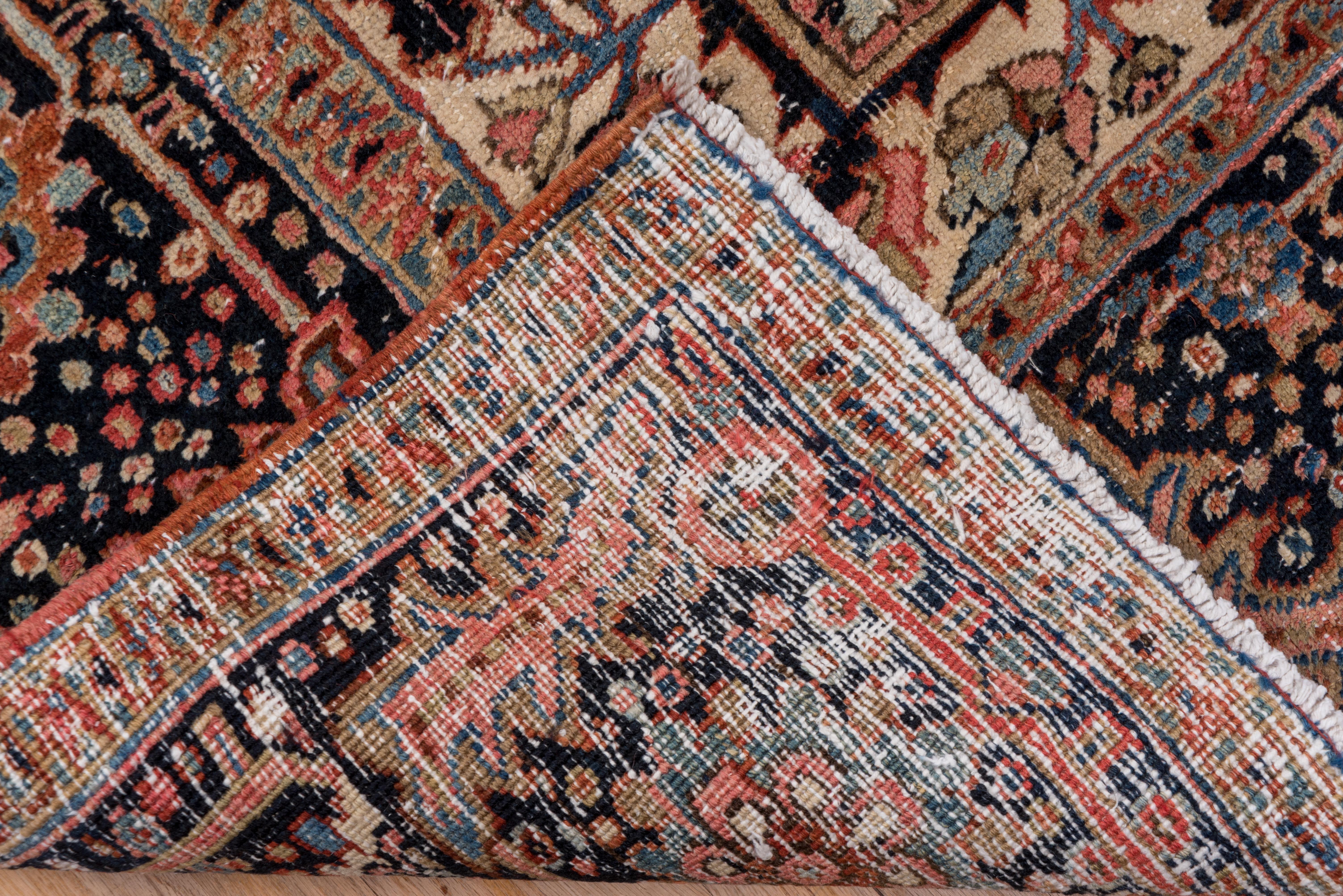 Hand-Knotted Formal and Rustic Antique Heriz Carpet