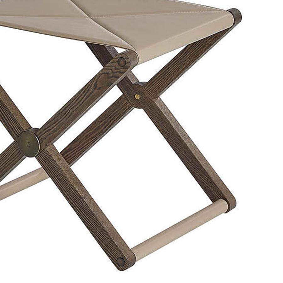 Stained Formal Folding Stool For Sale