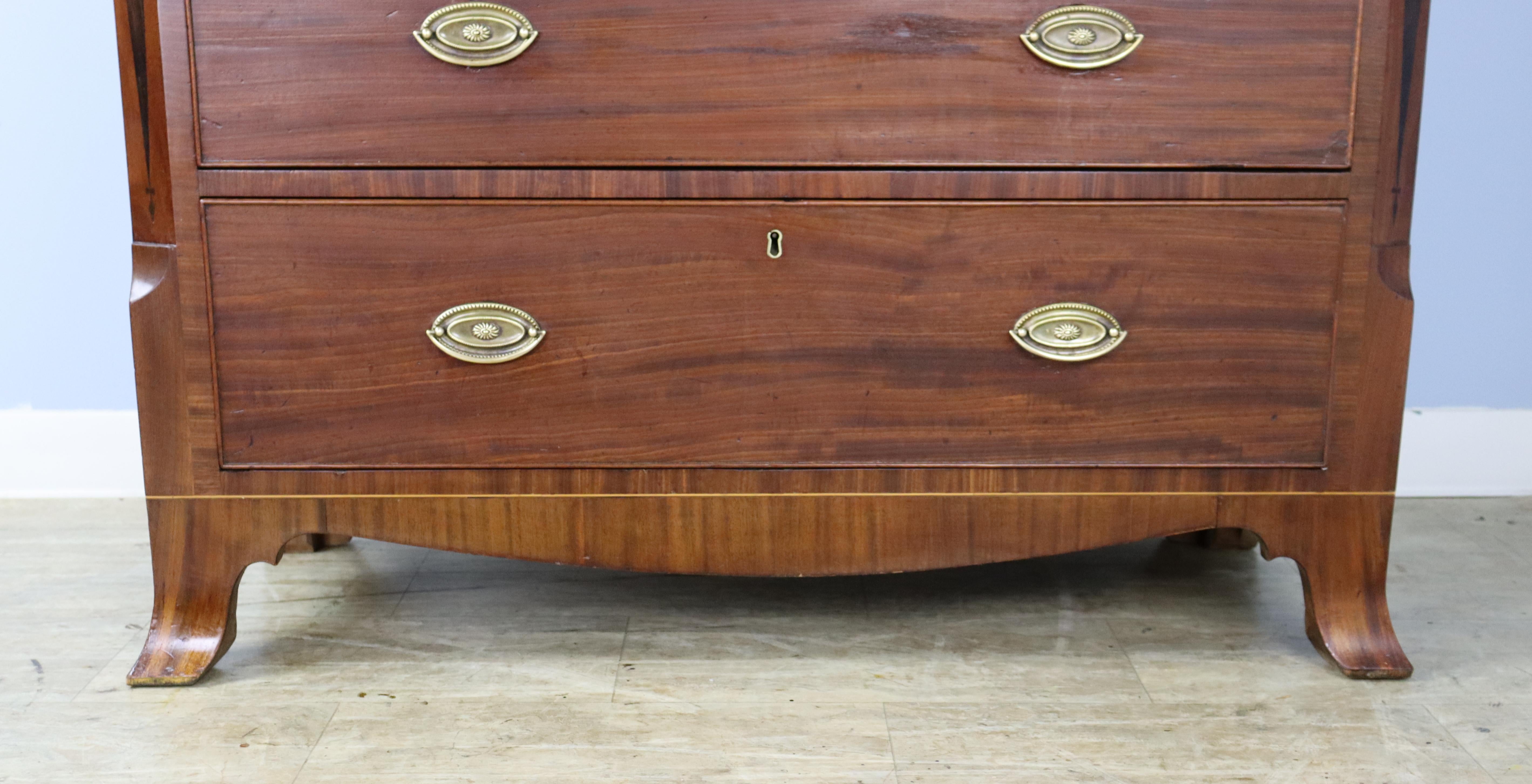 Formal Georgian Chest of Drawers, Ebony and Satinwood Inlay 6