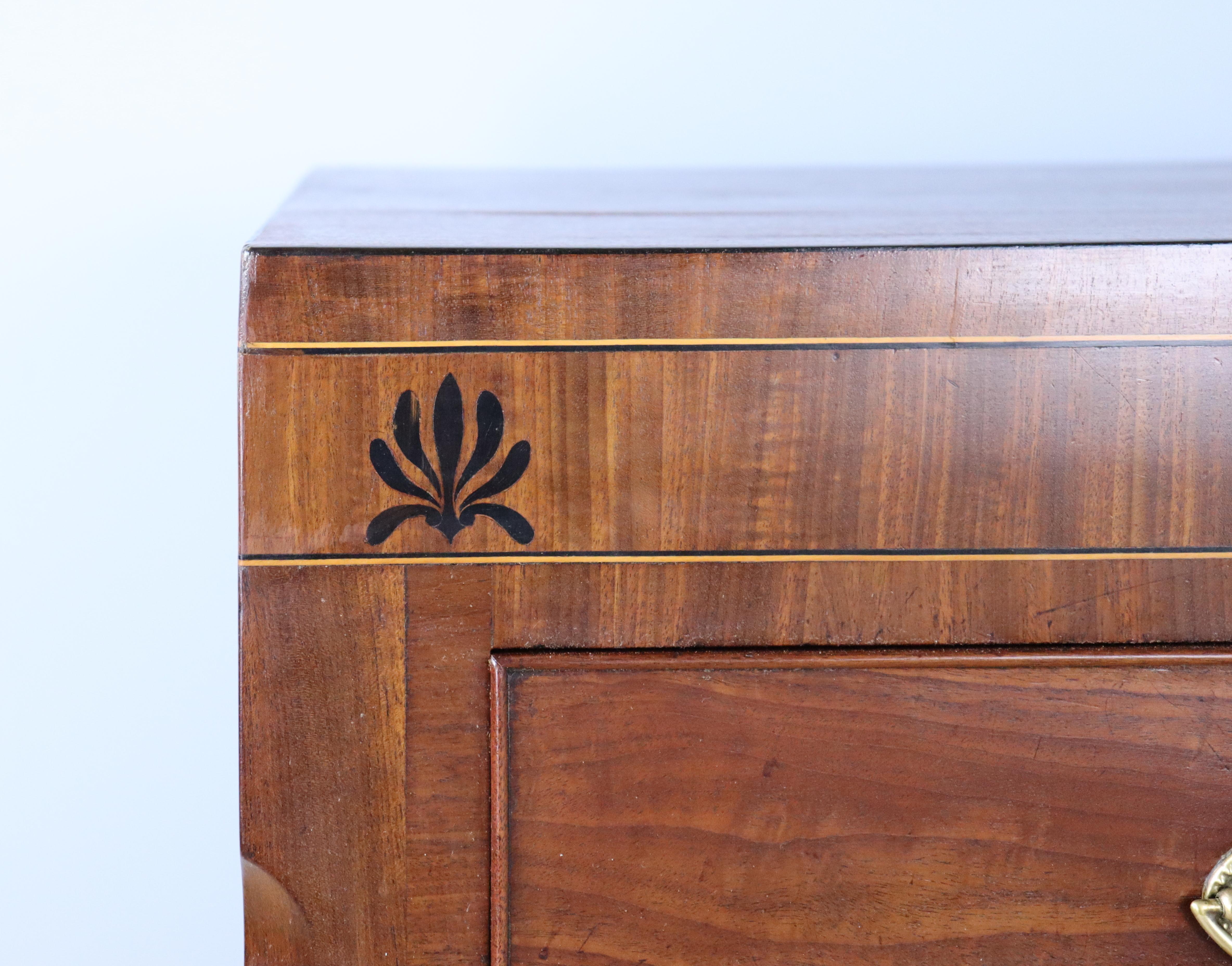 Formal Georgian Chest of Drawers, Ebony and Satinwood Inlay 2