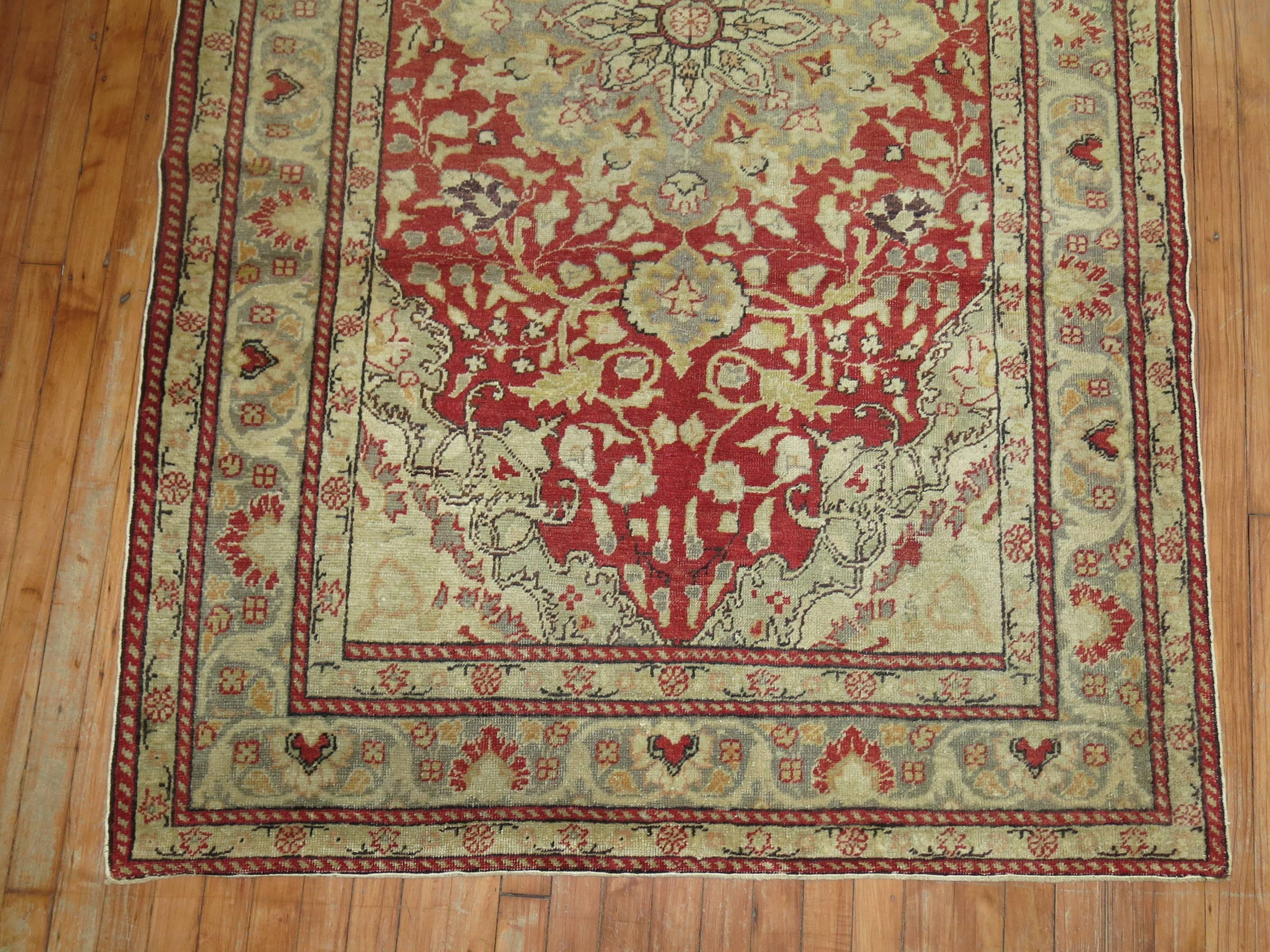 Formal Oushak Turkish Rug In Excellent Condition In New York, NY