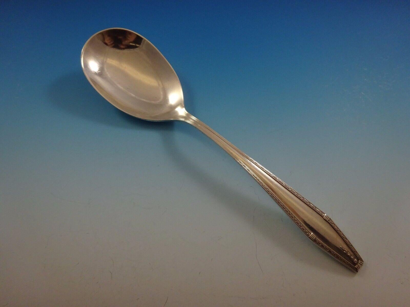 20th Century Formality by State House Sterling Silver Flatware Service Set 43 Pieces For Sale