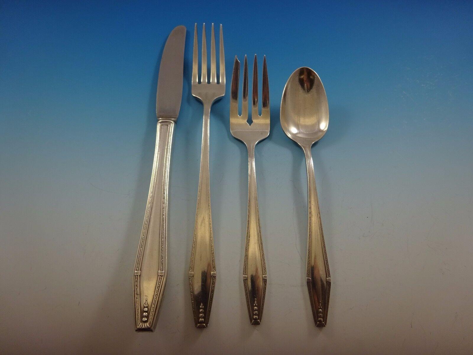 Formality by State House Sterling Silver Flatware Service Set 43 Pieces For Sale 3