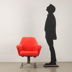 Formanova Dolly Red Sessel Design Gianni Moscatelli Stoff Metall-Metall-Stoff