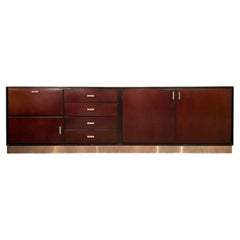 Gianni Moscatelli Wood & Anodized Aluminium Sideboard for Formanova, Italy c1970