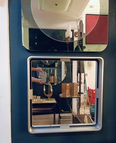Formanova Square Aluminium Wall Mirror, Italy 1970s
