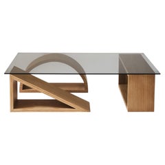 Formation Coffee Table in Oak Veneer by Theodora Alfredsdottir