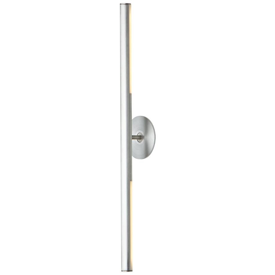 Formation Double Wall Sconce LED Aluminium Leuchte:: gebürstetes Silber