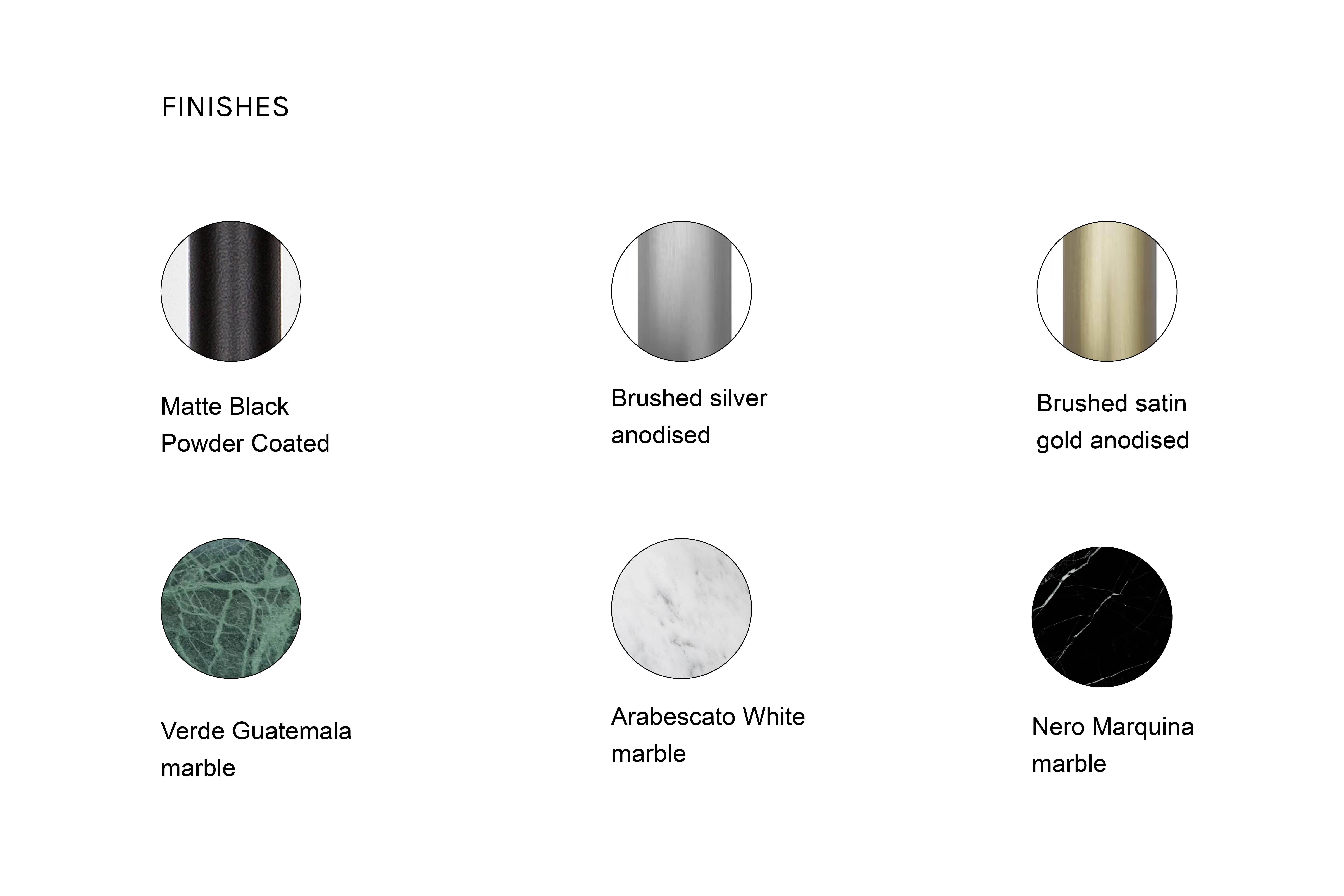 Formation Linear Pendant LED Aluminium Marble Fixture, Matte Black en vente 6