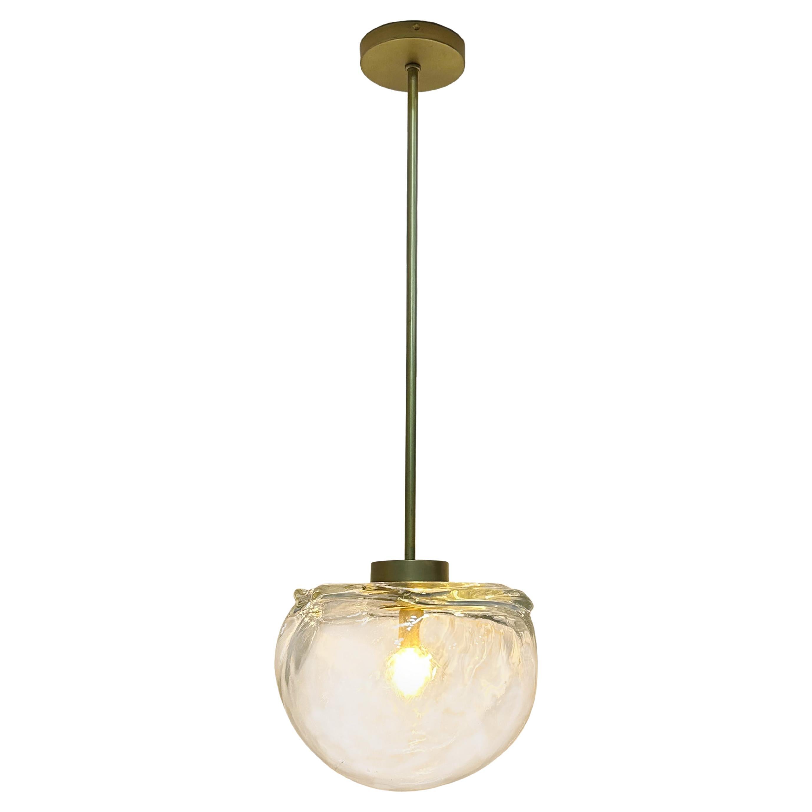 Formation Pendant Light in Brushed Brass  For Sale