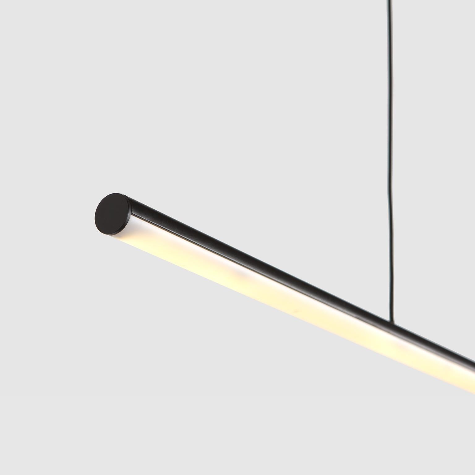 Formation Stick Pendant Light Led Minimalist Aluminum Fixture, Brushed Gold In New Condition For Sale In Broadmeadows, Victoria