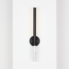 Formation applique LED in alluminio marmo, nero, bianco