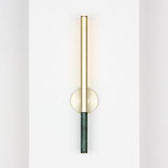 Formation Applique a LED in alluminio e marmo, oro, verde