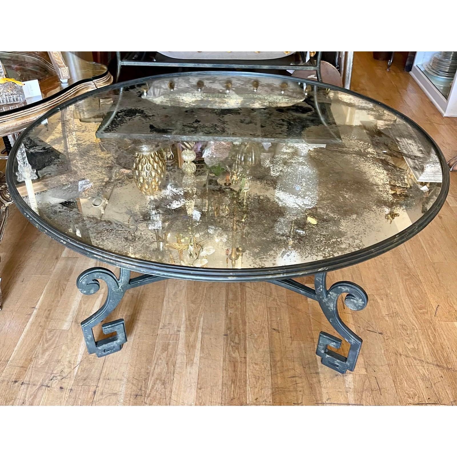 antique mirror dining table
