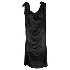 FORME 3’3204322896 Size S Black Jersey Linen Shift Dress
