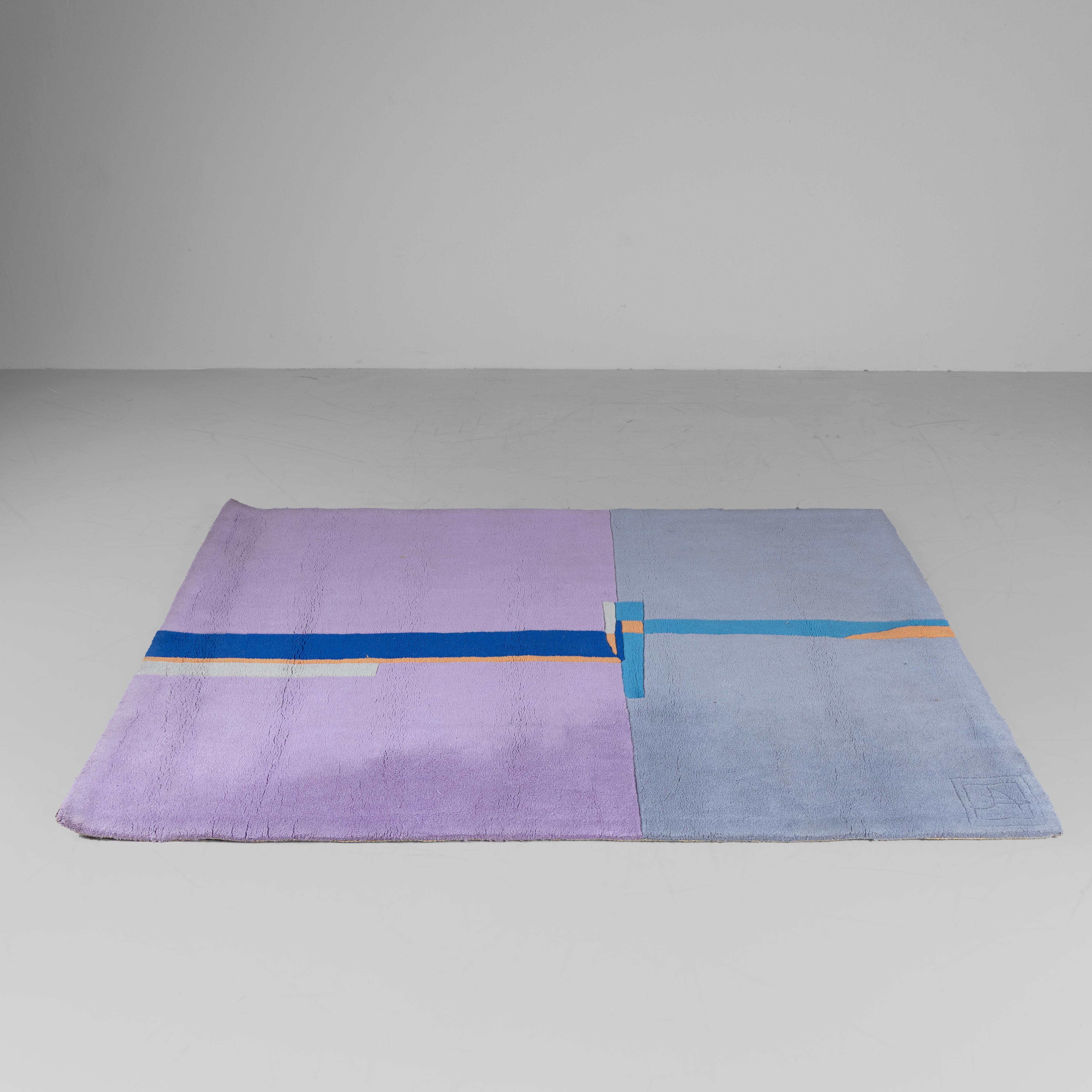 Postmoderno Forme celate Tappeto motivo astratto Agostino Goccione, Paracchi in vendita