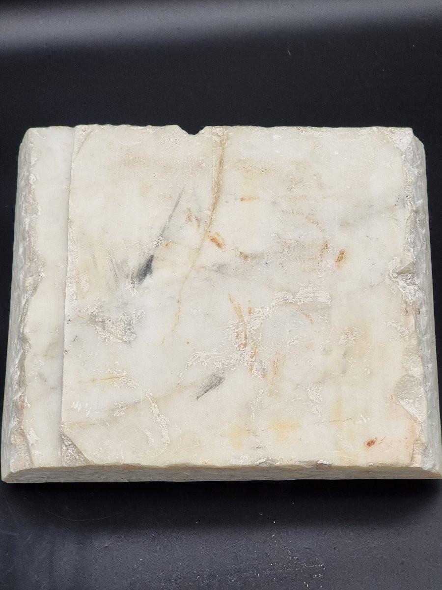 European Marble tile with Dove of the Holy Spirit - Veneto, 17th century For Sale