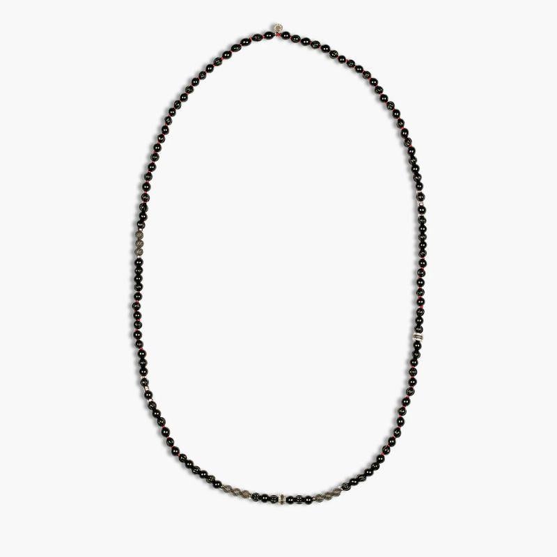 Formentera Layered Necklace in Black Agate and Silver

Inspired by the tranquil sister island of Ibiza with its turquoise clear waters and sandy beaches. The black agate beads are separated by our signature silver elements, which include handmade