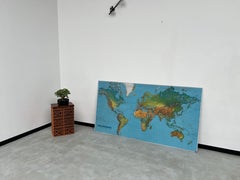 Former Air France planisphere published by Permalux during 70's