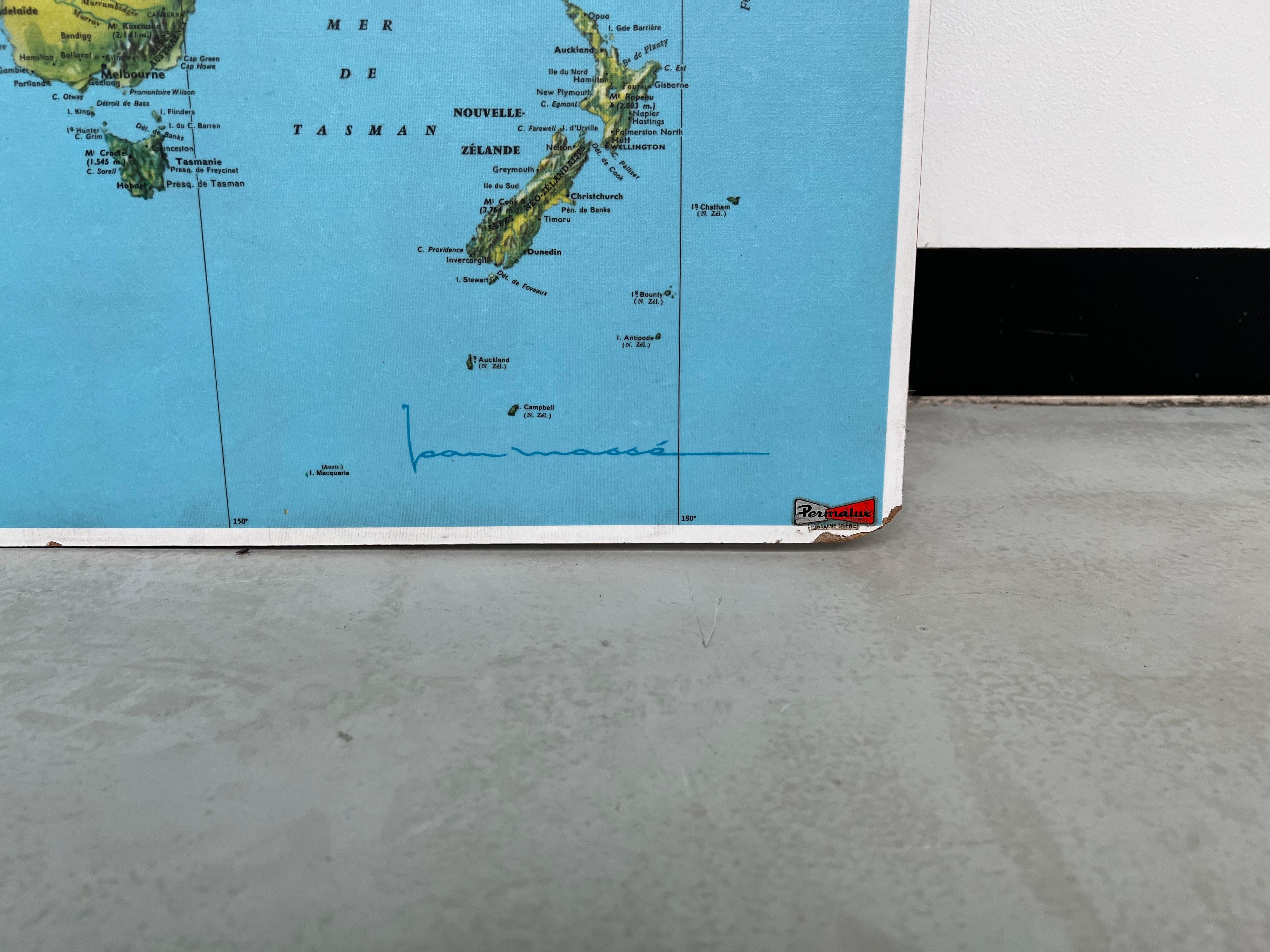 Antiguo planisferio de Air France publicado por Permalux en los años 70 en venta 1