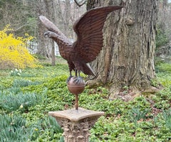 Former Eagle Weathervane mounted on Pedestal