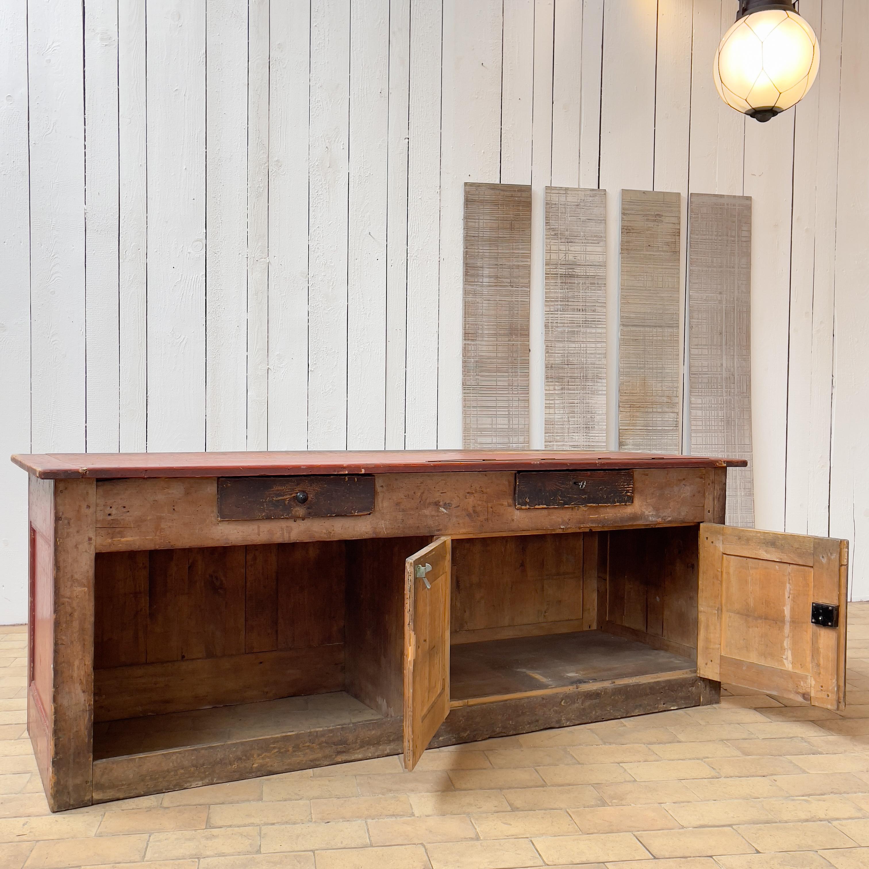 French Provincial Former French Tailor's Counter, C.1900 For Sale