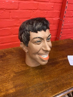 Former Mannequin Head Representing The French Actor Fernandel, circa 1960