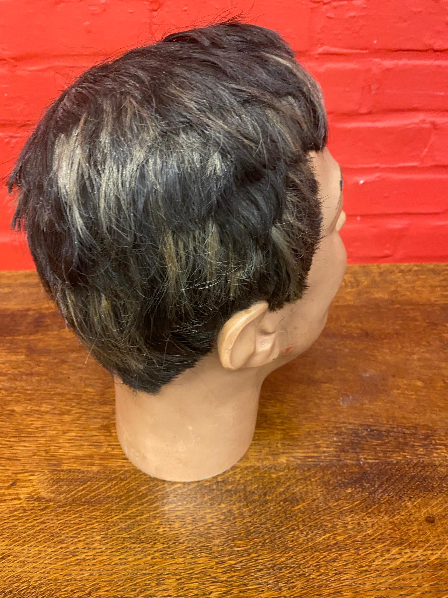 Mid-Century Modern Former Mannequin Head Representing The French Actor Fernandel, circa 1960 For Sale