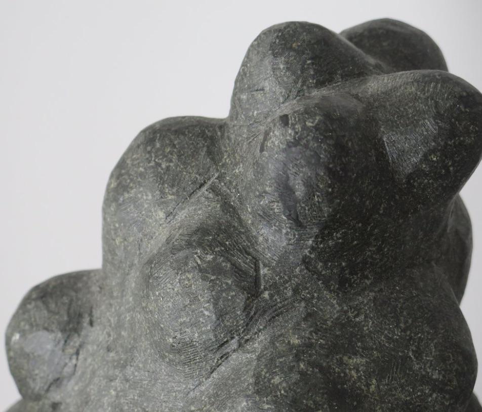 'Formia' Black Granite Sculpture by Ole Monster Herold For Sale 1