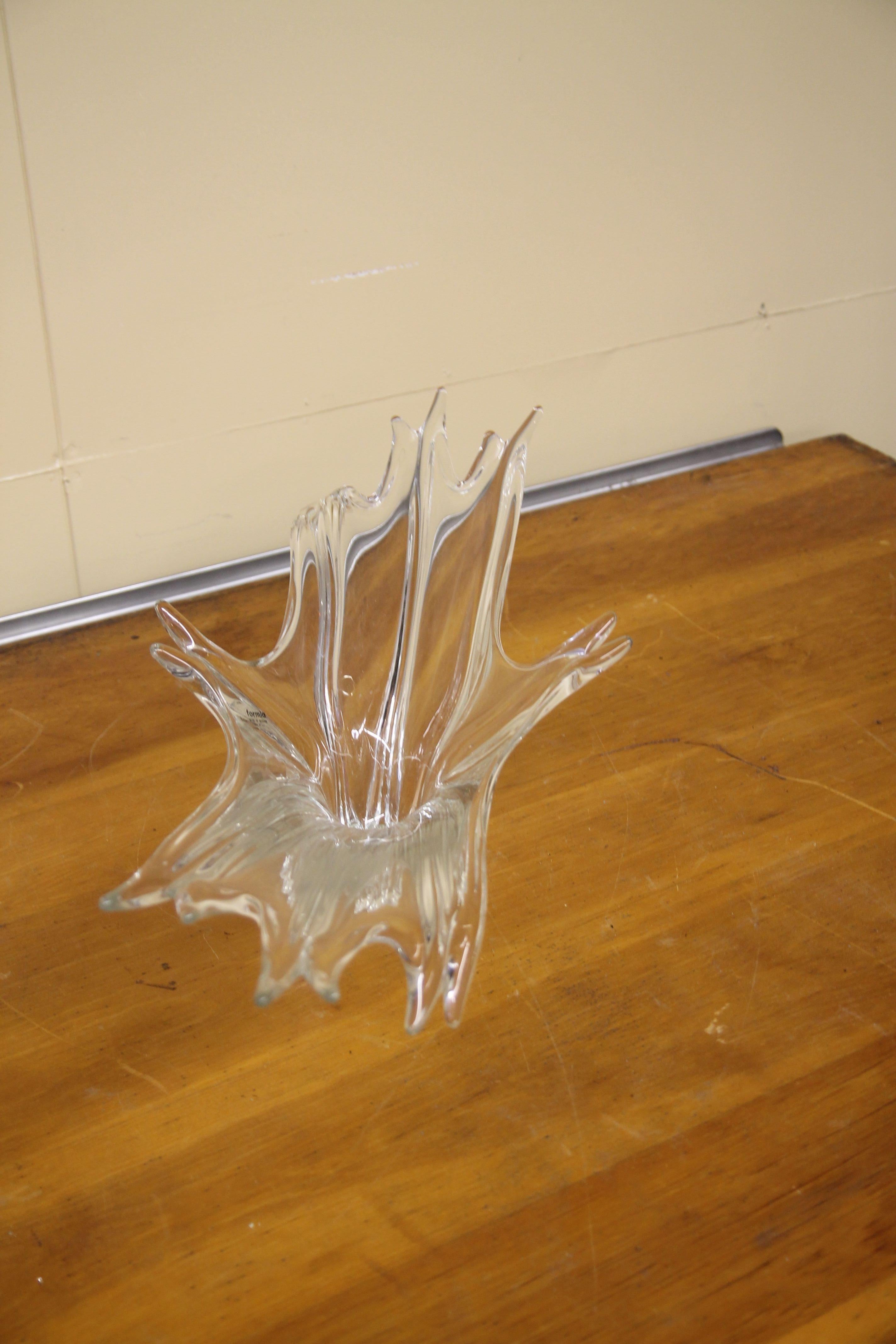 Modern Formia Center Piece Clear Glass Bowl