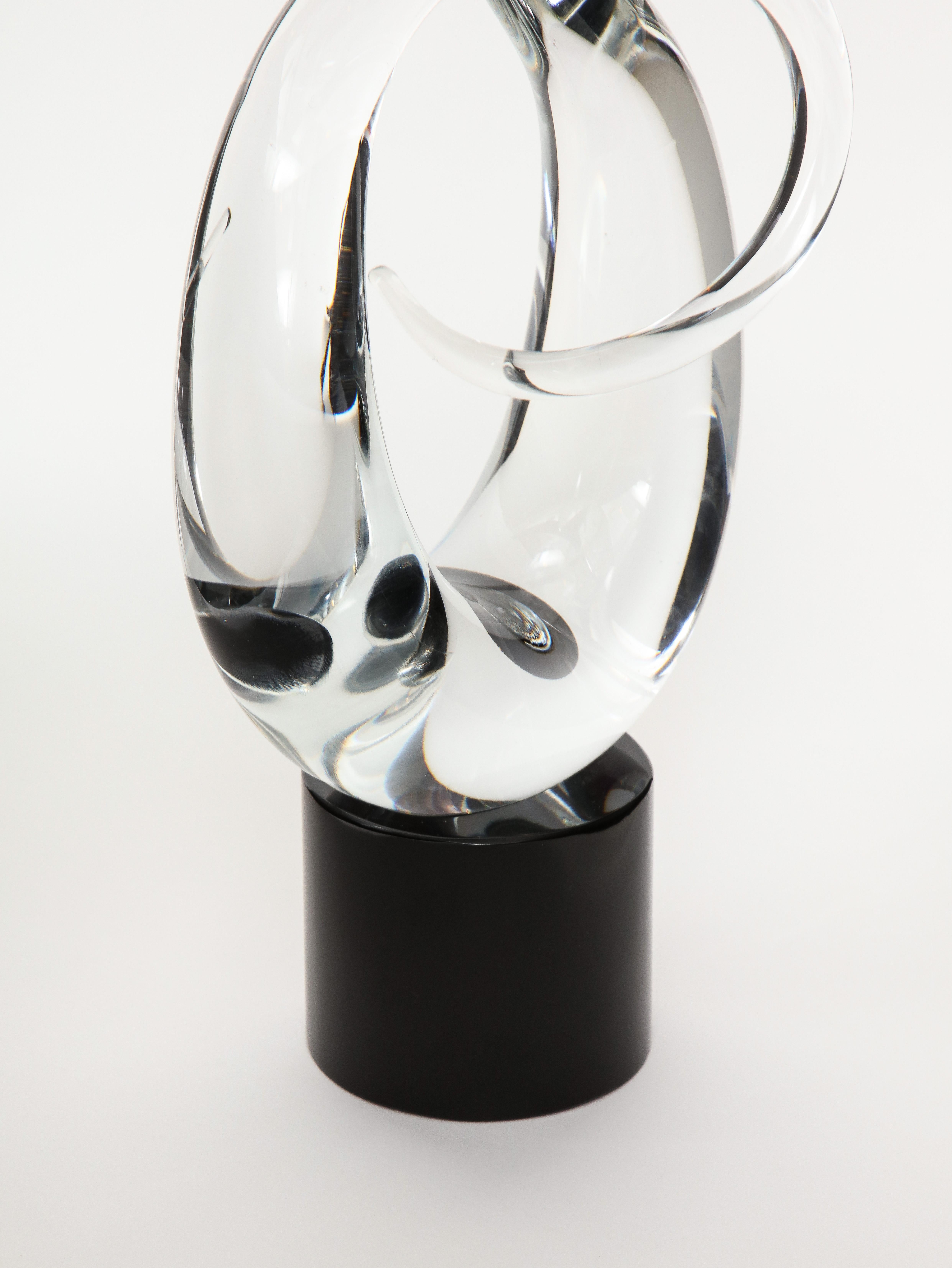 Murano Glass Formia Murano Abstract Glass Sculpture For Sale