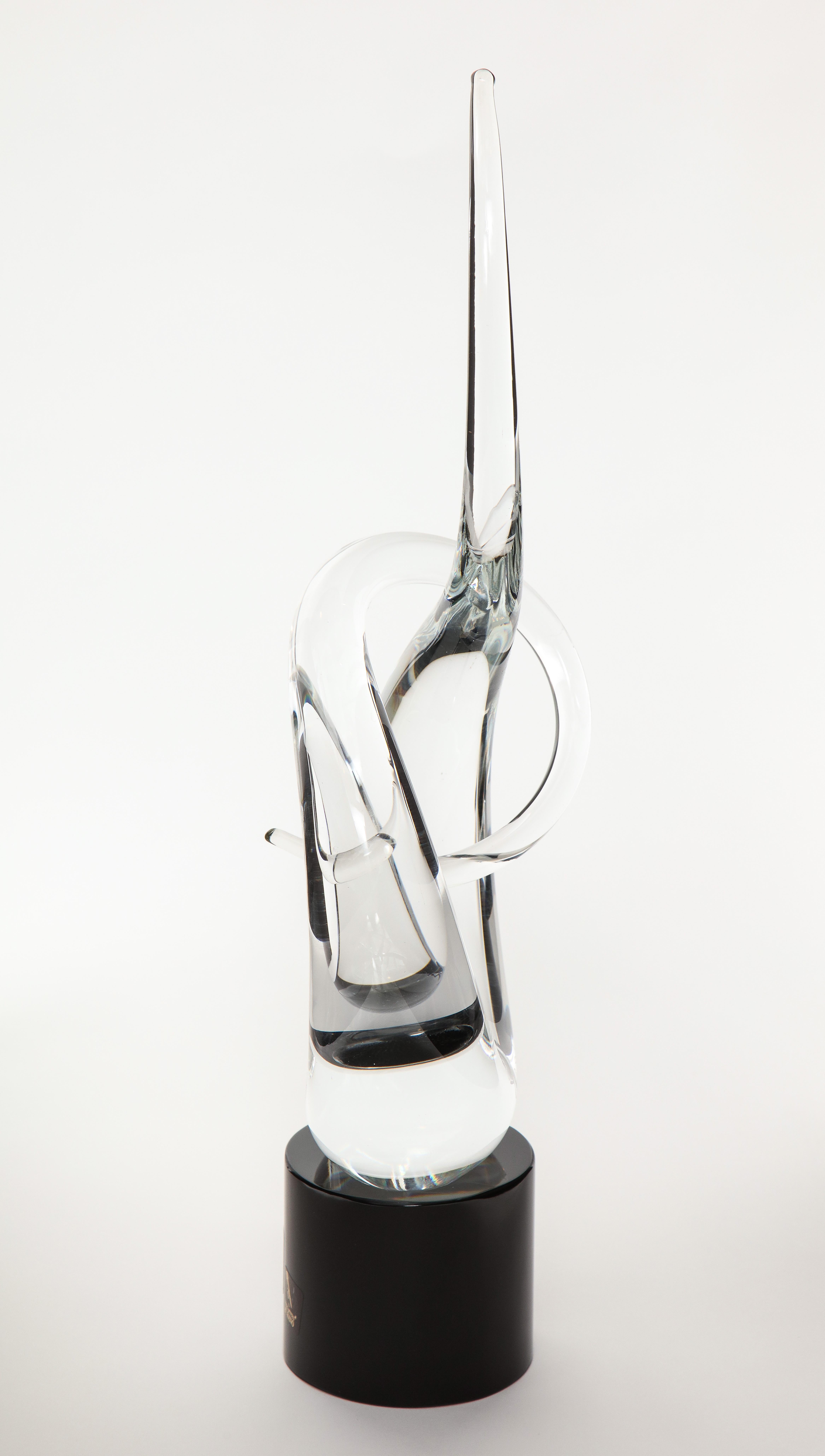 Formia Murano Abstract Glass Sculpture For Sale 1