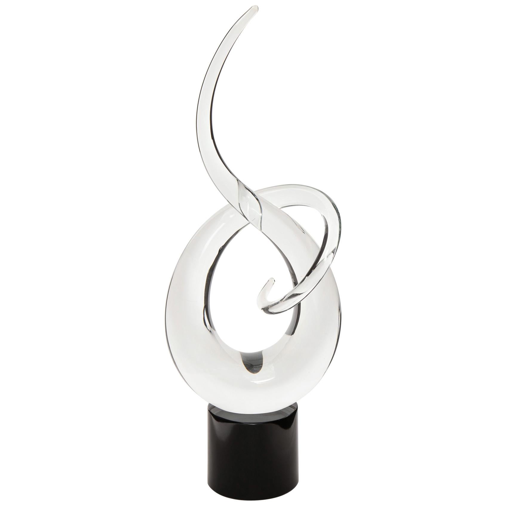 Formia Murano Abstract Glass Sculpture For Sale