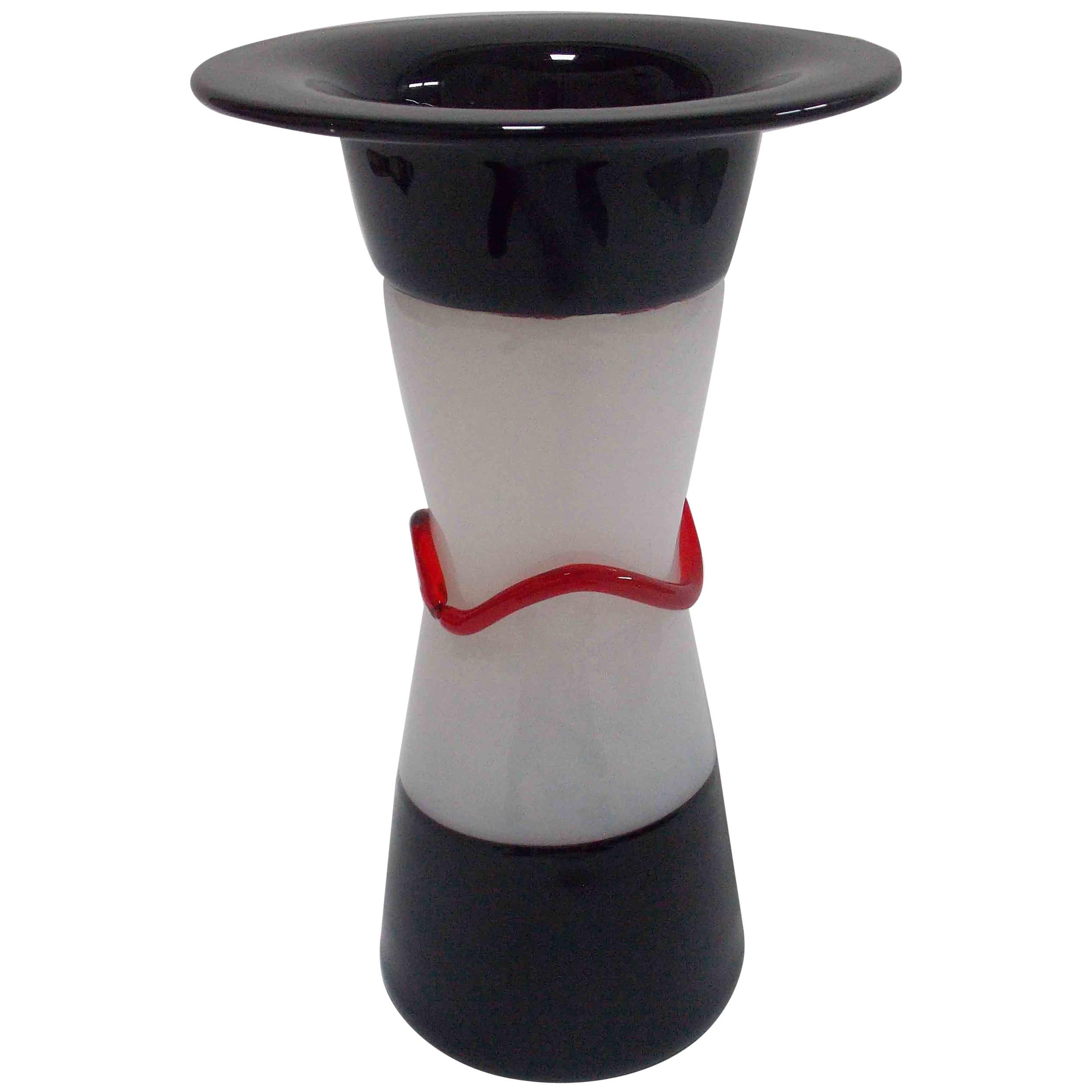 Formia Murano Incalmo Glass Vase For Sale