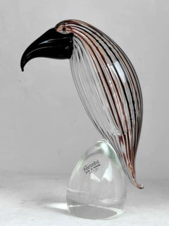 Formia Murano Italy production design in years '70 bird in glass road