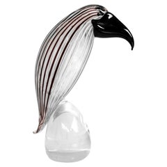 Formia Murano Italy production design in years '70 bird in glass road