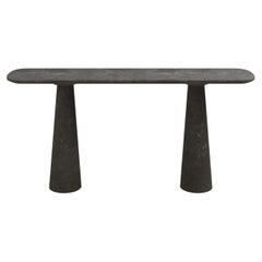 FORM(LA) Cono Console Table 60”L x 15”W x 33”H Nero Petite Granite