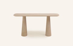 FORM(LA) Cono Console Table 84”L x 15”W x 33”H Crema Marfil Marble