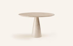 FORM(LA) Cono Round Dining Table 42”L x 42”W x 30”H Crema Marfil Marble