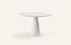FORM(LA) Cono Round Dining Table 42”L x 42”W x 30”H Volakas White Marble