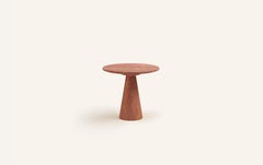 FORM(LA) Cono Round Side Table 24”L x 24”W x 21”H Travertino Rosso VC