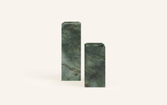 FORM(LA) Cubo Pedestal 12”L x 12"W x 24”H Verde Edinburgh Marble
