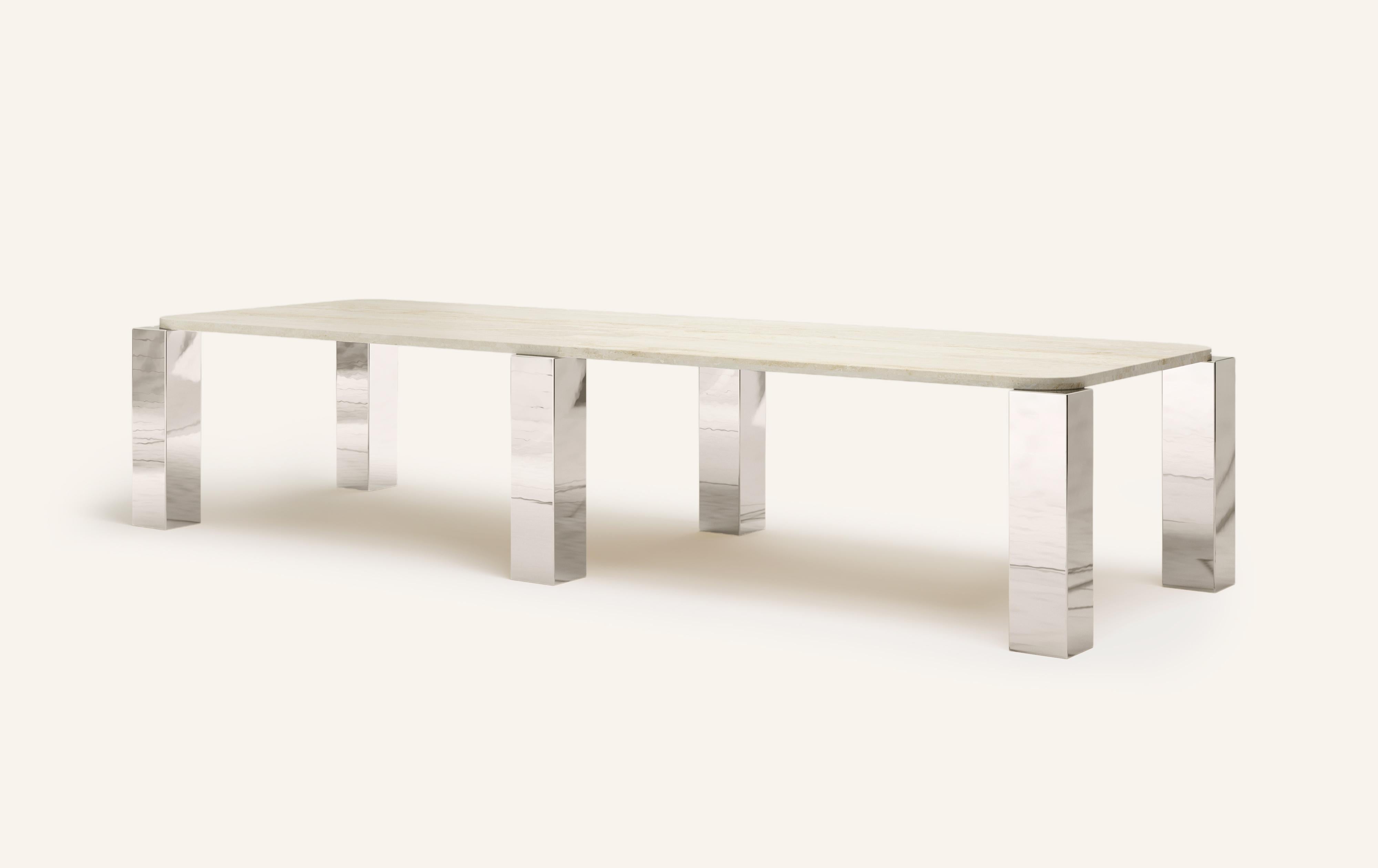 FORM(LA) Mesa de comedor rectangular Cubo 146 