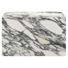 FORM(LA) Cubo Tavolino rettangolare 30 "L x 16 "L x 19 "H Marmo Arabescato Corchia
